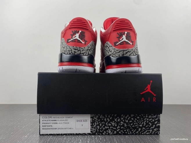 Retro Air DJ Grateful AJ3-770438 Jordan 3 Khaled 1001
